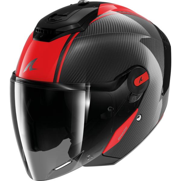 SHARK ブラック ジェットヘルメット Shark（シャーク） Shark RS Jet Carbon Skin ジェットヘルメット