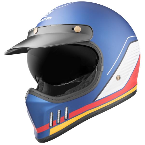 Bogotto (ボゴット) FF980 EX-R Caferacer ヘルメット / ブルー