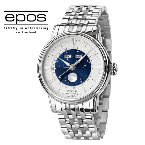 エポス（EPOS） 特価品 クラシック 3439CBLM 腕時計 メンズ 自動巻