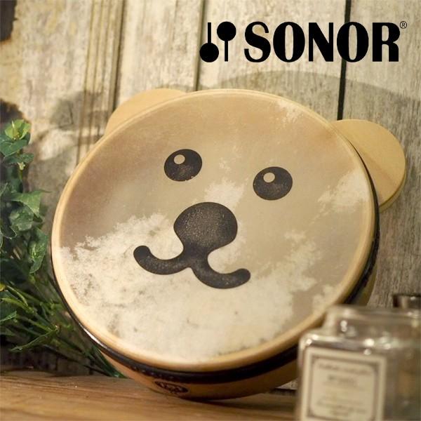 クマ　タンバリン　SONOR ゾノア社　新品・送料無料 SONOR ゾノア社 くまタンバリン : 木のおもちゃ ユーロバス