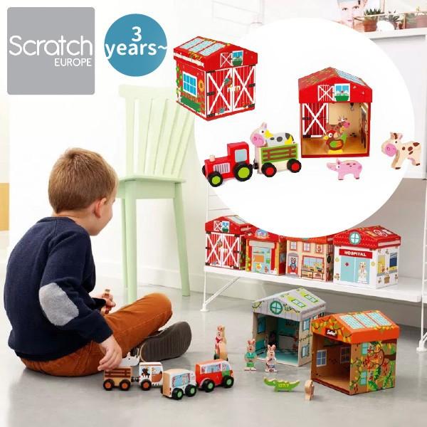 Scratch スクラッチ プレイボックス ファーム 出産祝い ハーフ