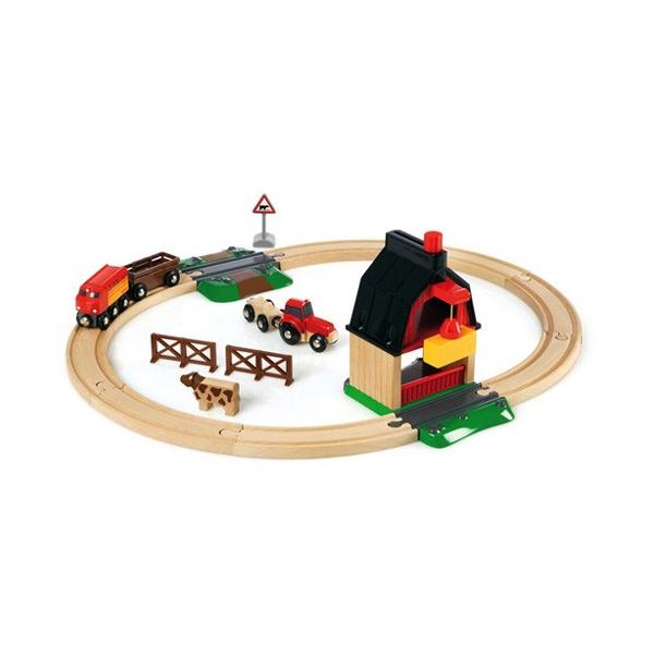 (未使用･未開封品)　BRIO (ブリオ) WORLD ファームレールセット [ 木製レール おもちゃ ] 33719 7z28pnb ブリオ ファームレールセット 33719 (鉄道おもちゃ) 価格比較 - 価格.com