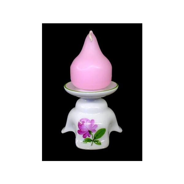 マイセン　Meissen　キャンドルスタンド　ピンクローズ マイセン マイセンのバラ（ピンク） サービスプレート 020110/00478