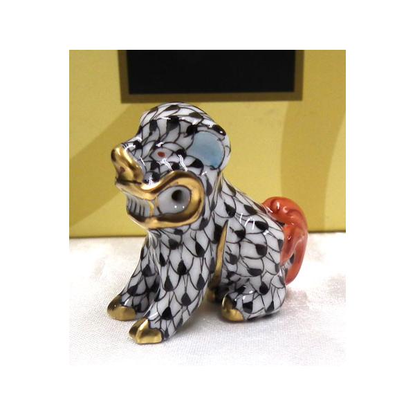 ヘレンド（HEREND） 獅子人形 VHN05304-0-00 ブラック 箱入 新品