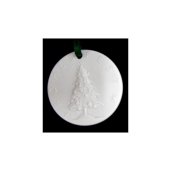 マイセン磁器製ミニメダル、モチーフはクリスマスツリー、裏はマイセン双剣マークです。φ約35ｍｍ、厚さ約5ｍｍ。ギフト無料。他にもマイセンの素敵な磁器メダルを出品中ですのでお見逃しなく！掲載以外のお品物もお求めやすい価格にて1点からお取り寄せ...