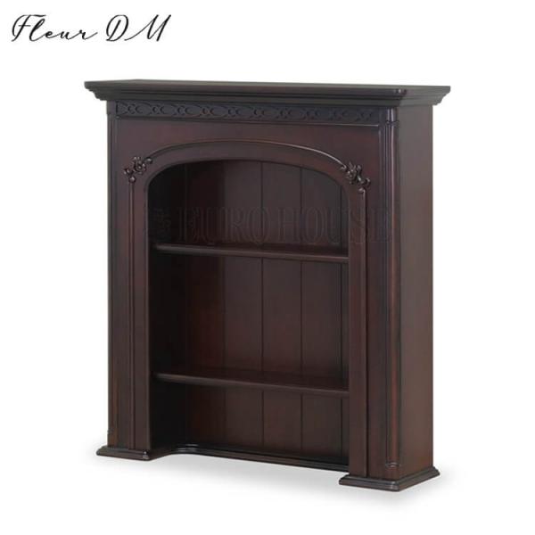 【フルールDM】フレンチクラシックデザインシリーズ■本体サイズ(mm)幅900× 奥行260× 高さ950約21.1kg■棚板サイズ(mm)幅780× 奥行160× 高さ21 2枚棚板可動式耐荷重:約8kg※耐荷重は目安です。保証値ではあり...