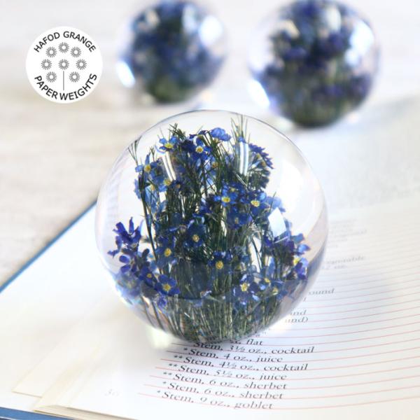 ハフォドグレンジHafodGrange 花文鎮フラワーペーパーウエイト S 忘れな草 ＦｏｒｇｅｔＭｅＮｏｔ HG18S 無料ラッピング対応