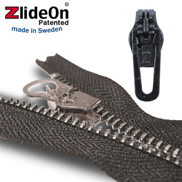 ズライドオン ZlideOn 45C-2 ブラック 角プルタブ  ファスナー・ジッパー・チャックの簡単修理ツール  動画