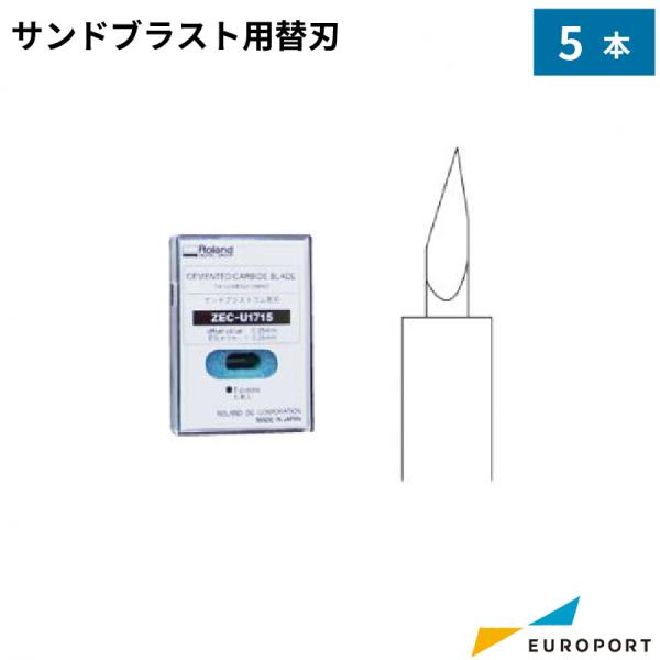 サンドブラスト用替刃 5本セットです。刃先が鋭く欠けやすいので取り扱いにご注意ください。