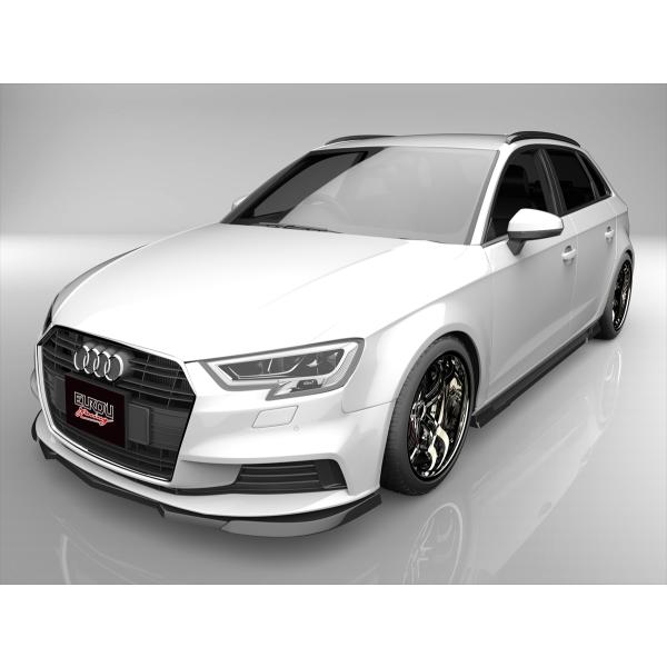 アウディ A3 スポーツバック 8VCXS 8VCZPF 後期 フロントアンダースポイラー サイドステップ 2点キット エアロパーツ