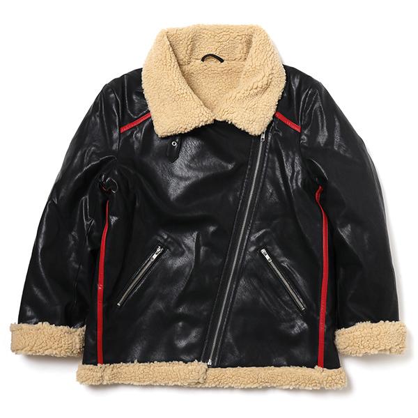 RADIO EVA 865 EVANGELION BOA RIDERS JACKET/BLACK×RED（EVA-02