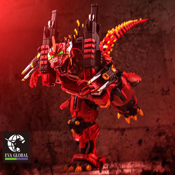 ゴジラ対エヴァンゲリオン 3式機龍〈改〉 エヴァ2号機カラーVer. プラモデル ゴジラ対エヴァンゲリオン」3式機龍〈改〉が2号機カラーで