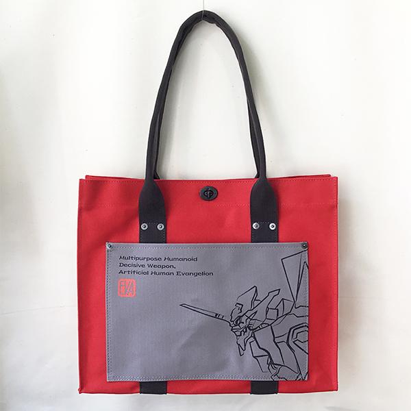 エヴァンゲリオン X 犬印鞄製作所 6号帆布トートバッグ 中 赤 グレー E Evangelion Store Yahoo 店 通販 Yahoo ショッピング
