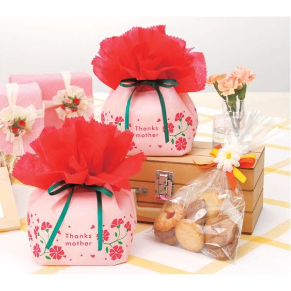 ラッピング袋 【カーネーション】 1個 : イベント用品問屋