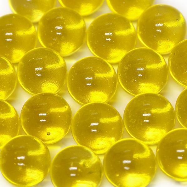 【ビー玉】　17mm　カラーマーブル　200入【イエロー】