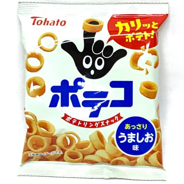 東ハト 21gポテコうましお味　28入【菓子】