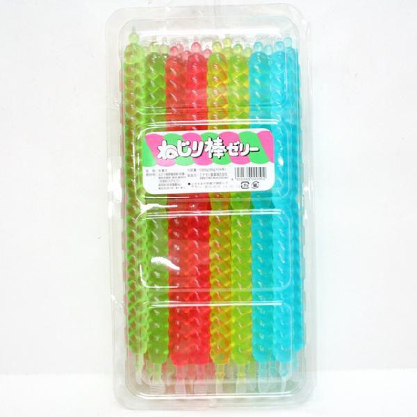 30円　ねじり棒ゼリー　24入【ネジリ棒ゼリー　駄菓子】
