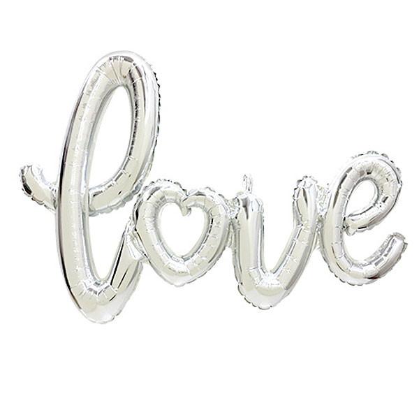 文字バルーン Love ラブスクリプト シルバー 銀 No 販促イベント屋 通販 Yahoo ショッピング