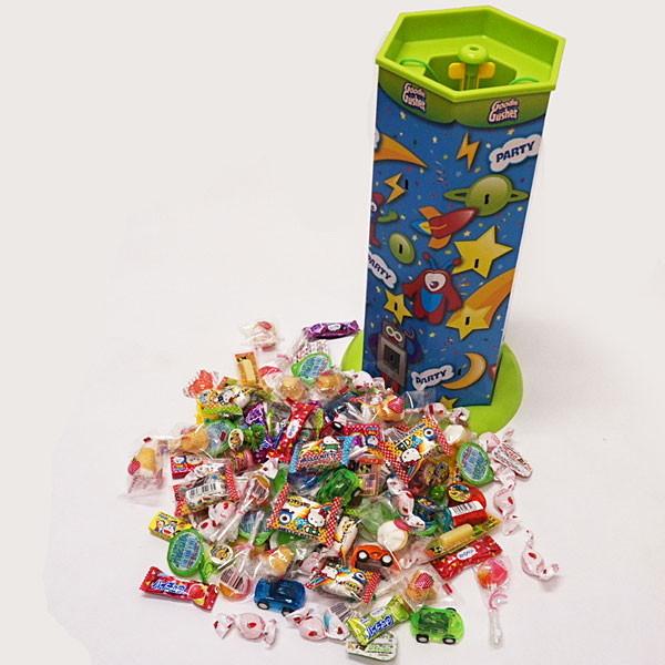 クリスマスゲーム お菓子が飛び出るくす玉ゲーム ブルー お菓子 小さなおもちゃ付き No 販促イベント屋 通販 Yahoo ショッピング