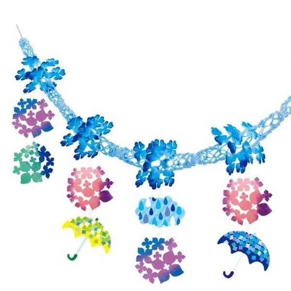 あじさいレインガーランド L180cm 紫陽花 梅雨 ディスプレイ 装飾 飾り付け No 販促イベント屋 通販 Yahoo ショッピング