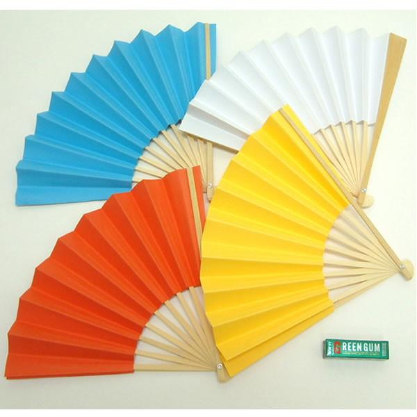扇子 紙製 50本 カラー せんす 手作り 工作 お絵かき 応援 運動会 No 2322 販促イベント屋 通販 Yahoo ショッピング
