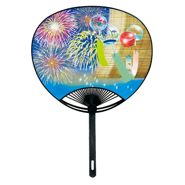 ポリ骨うちわ 100本 風鈴花火 No 3580 販促イベント屋 通販 Yahoo ショッピング
