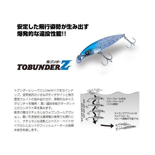 ルアー 【選べる3点セット】飛ブンダー Z 110mm Aqua Wave アクアウェーブ 40g コーモラン プロダクト ルアー ミノー ライトゲーム 釣り 釣り具 送料無料