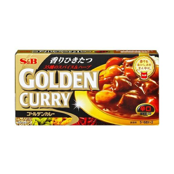 エスビー食品 S＆B ゴールデンカレー辛口１９８Ｇ×60個 (爆買)