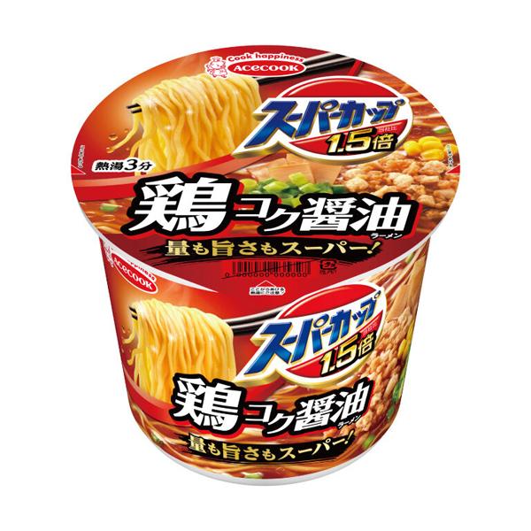 エースコック　スーパーカップ1.5倍　しょうゆラーメン（109g）×12個×2セット　鶏コク醤油