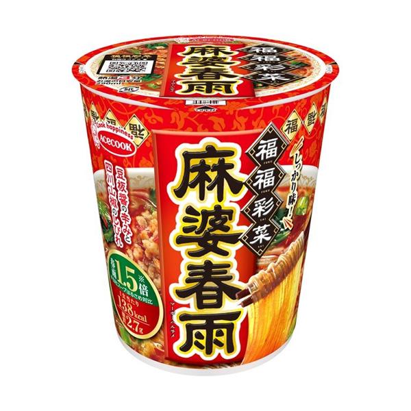 エースコック　福福彩菜　麻婆春雨　38g×12個×2セット　即席麺/カップ麺/春雨スープ/四川/人気/大量買い/爆買い