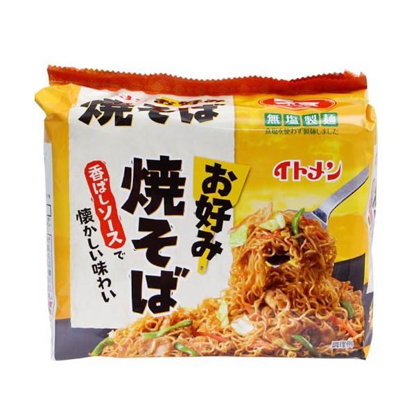 [ 商品説明 ]かつお節粉とさば節粉のきいた、あまみのあるソース味。昔ながらのお好み焼屋さんの焼そばをイメージしたなつかしい味わい。[ 原材料 ]油揚げめん（小麦粉（国内製造）、植物油脂）、添付調味料（砂糖、食塩、粉末ソース、ガーリックパウ...