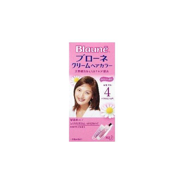 花王 ブローネ クリームヘアカラー ４ 1組×24個 (爆買)