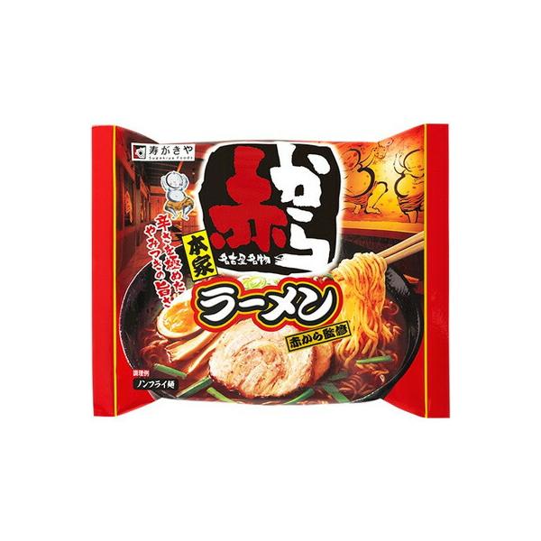寿がきや食品 寿がきや 即席 赤からラーメン袋 ×12個 (爆買)