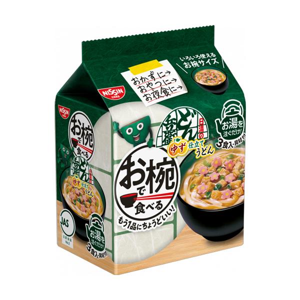 お椀で食べるどん兵衛 ゆず仕立てうどん 3食パック×9個×2セット