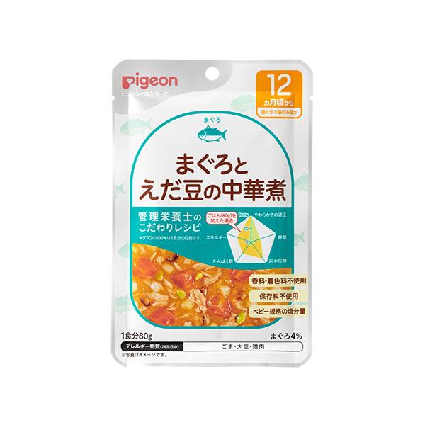 ◆食育レシピR12 まぐろとえだ豆の中華煮 80g