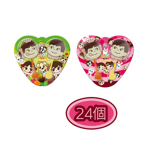 不二家 2本ペコポコチョコレート×12個×2セット （チョコレート