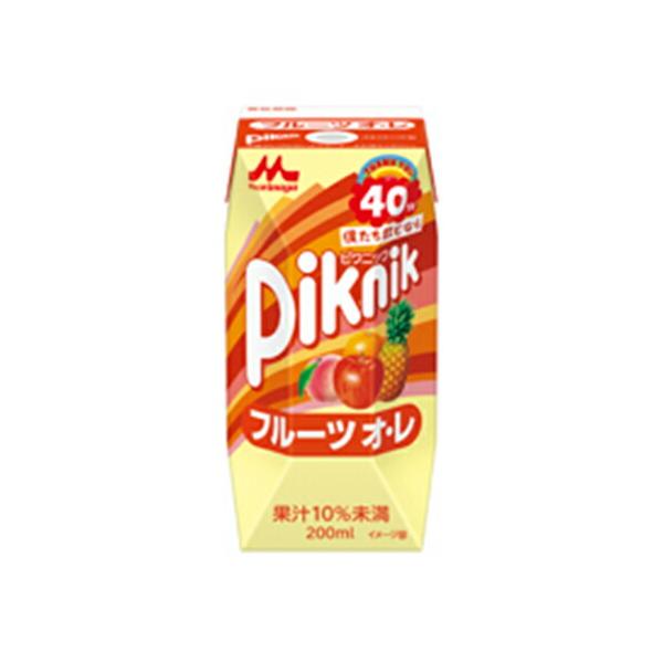 森永 ピクニック フルーツオレ プリズマ 200ml×24個 (爆買)