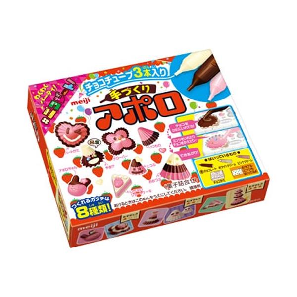 明治　手づくりアポロ　30ｇ×64個（チョコレート）バレンタイン/ホワイトデー/チョコ/一口チョコ/アポロチョコ/いちご/デコ