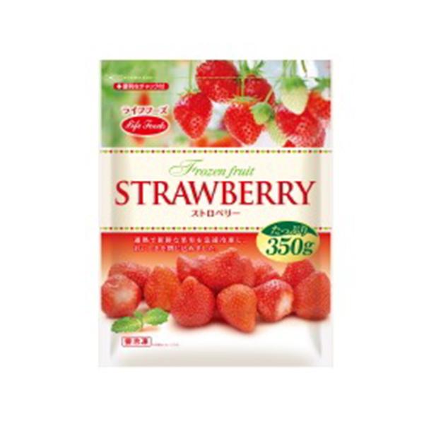 ライフフーズ ストロベリー 350g × 12個 （冷凍食品）果肉の中心部まで赤いモロッコ産のストロベリーです ヨーグルト アイス ジャム デザート (爆買)