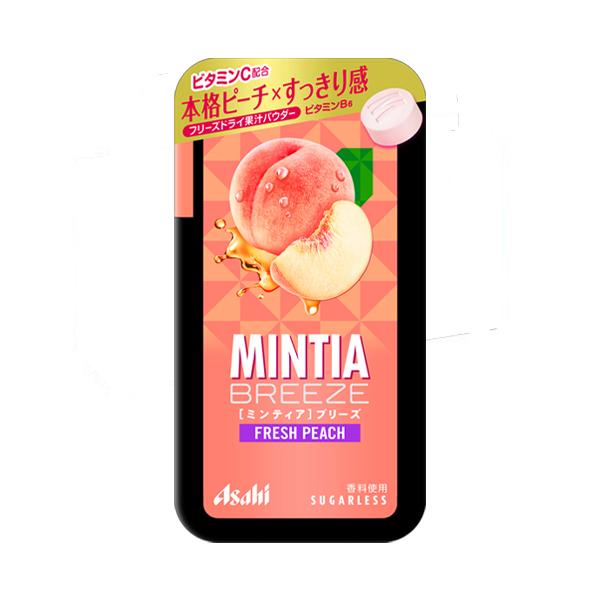 【商品説明】ピーチのフレッシュなおいしさをすっきりと楽しめる大粒タイプのフルーツミントタブレット。フリーズドライ果汁パウダーを配合。本格的なピーチのおいしさと、心地よい清涼感が両立した味わい。ビタミンC、ビタミンB6配合。【原材料】ピーチ果...