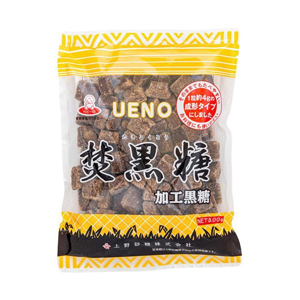 上野砂糖　焚黒糖　成形　加工黒糖（300ｇ）×10個 (爆買)