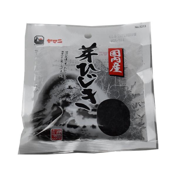 【商品説明】国内の荒海で育ったひじきを煮含みよく蒸し上げました。【原材料】ひじき（国内産）【栄養成分表】可食部100ｇあたり　エネルギー149kcal、たんぱく質9.2ｇ、脂質3.2ｇ、炭水化物58.4ｇ、食塩相当量4.7ｇ