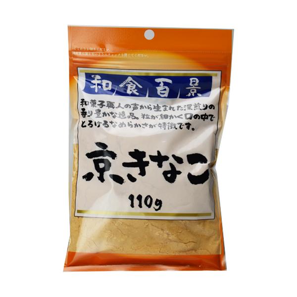 【商品説明】和食百景　京きなこ北海道産大豆使用和菓子職人の声から生まれた深煎りの香り豊かな逸品。粒が細かく口の中でとろけるなめらかさが特徴です。京きなことは＿＿＿＿＿＿和菓子職人の声から生まれた深煎りの香り豊かな今日きなこ。粒が細かく口の中...