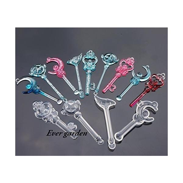 レジン 鍵 4種類 かぎ シリコンモールド ネックレス アクセサリー