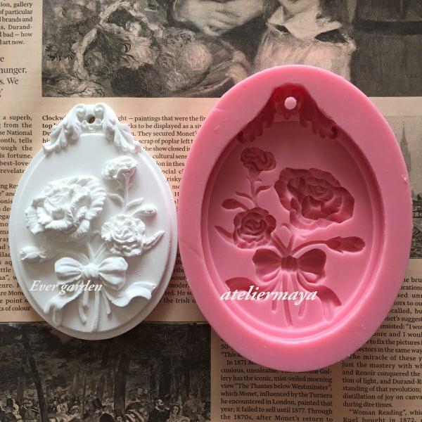 シリコンモールド 花 リボン フレーム 穴あき アロマワックスバー サシェ バラ レジン 手作り 石鹸 キャンドル 樹脂 粘土 オルゴナイト 型 抜き型 Buyee Buyee 日本の通販商品 オークションの代理入札 代理購入