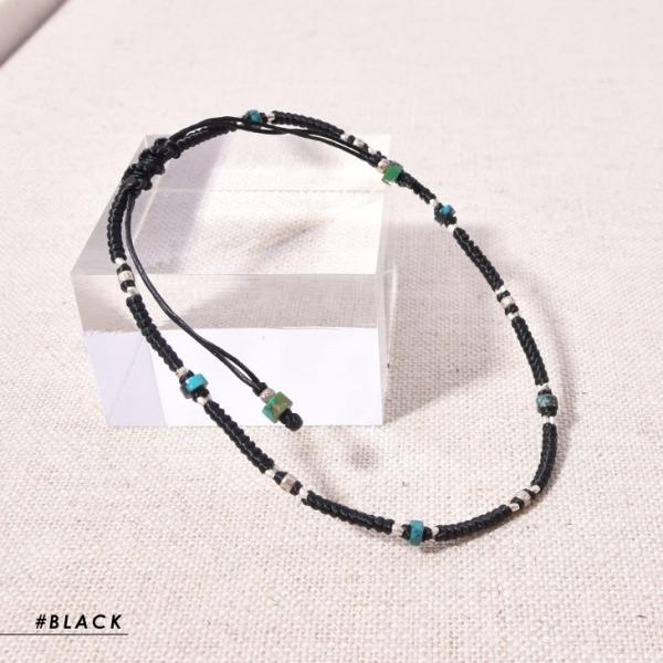 アンクレット メンズ メンズアクセサリー シルバー 銀 シルバー925 ひも 黒 水に強い ハンドメイド カレンシルバー カレン族 Buyee 日本代购平台 产品购物网站大全 Buyee一站式代购 Bot Online