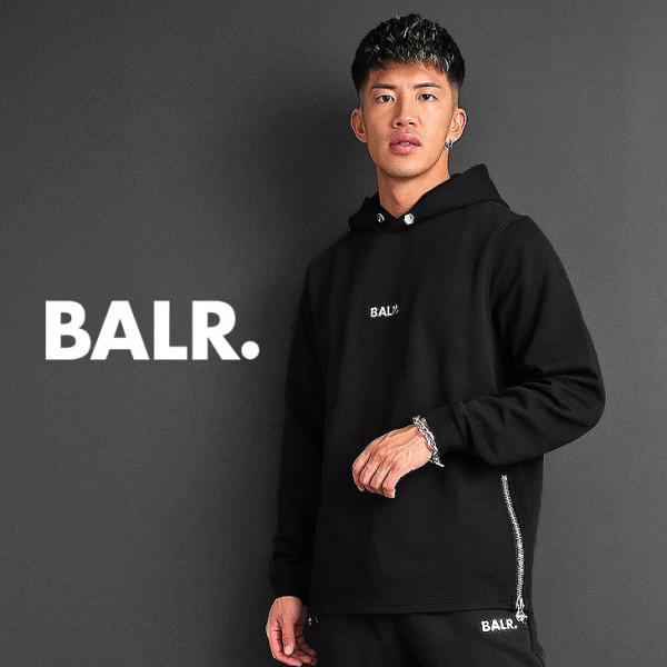 BALR.パーカー黒　B10011 BALR. ボーラー BALR パーカー メンズ B10011 新作 スウェット