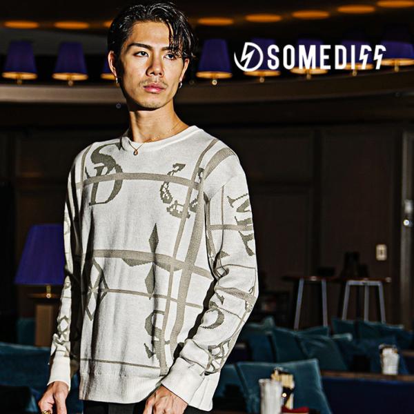 その他ブランド / NOTRE emor/ニット・セーター(厚手)/FREE/アクリル/WHT SOMEDIFF（サムディフ） セーター メンズ ブランド おしゃれ ニット