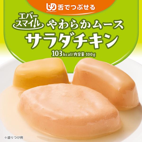 介護食 大和製罐 エバースマイル ムース食 主菜 デイリー サラダチキン 舌でつぶせる やわらか 嚥下 おかず レトルト 高カロリー 常温