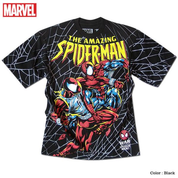MARVEL マーベル スパイダーマン プリント Tシャツ キャラクター